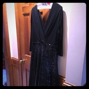 Black sequin formal dress